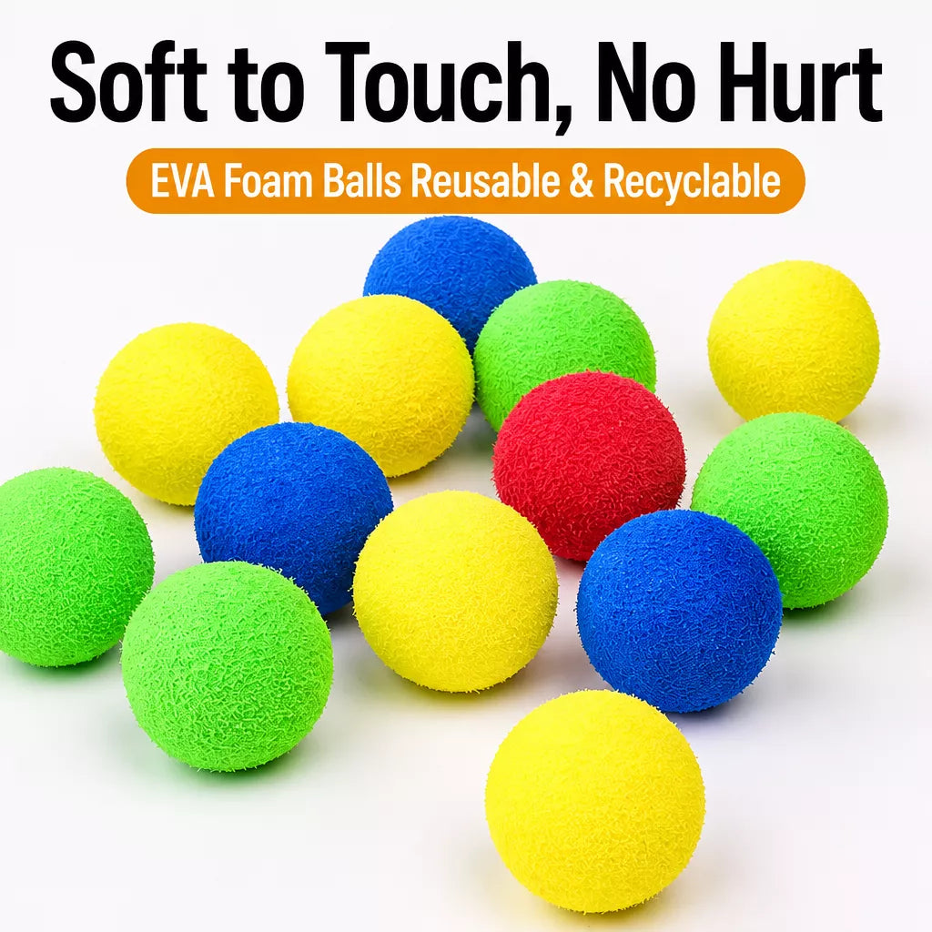 Cat Toy Ball Launcher Set with Plush and EVA Balls