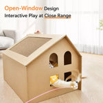 Corrugated Cardboard Cat House and Scratcher