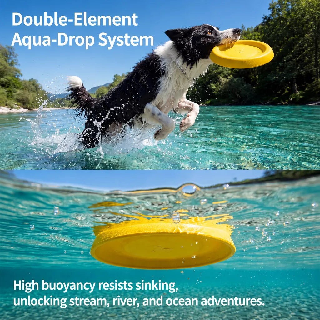 Floating Flying Disc Dog Toy Sets for Fetch and Water Play