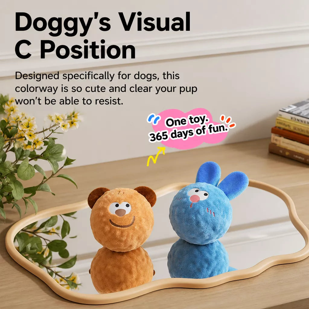 Squeaky Elastic Ball Toy for Dogs
