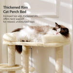 Space-Themed Cat Tree with Hideaway and Perch