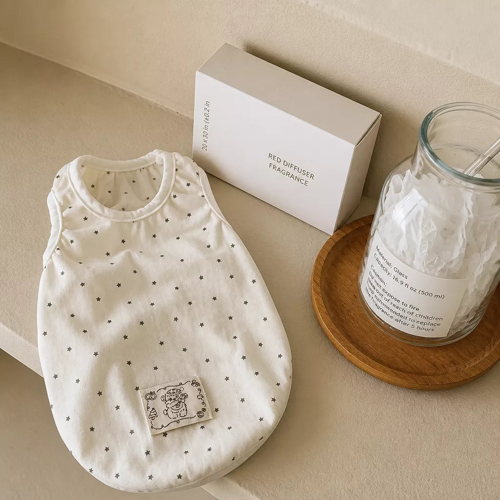 Star-Print Sleeveless Pet Shirt for Dogs and Cats