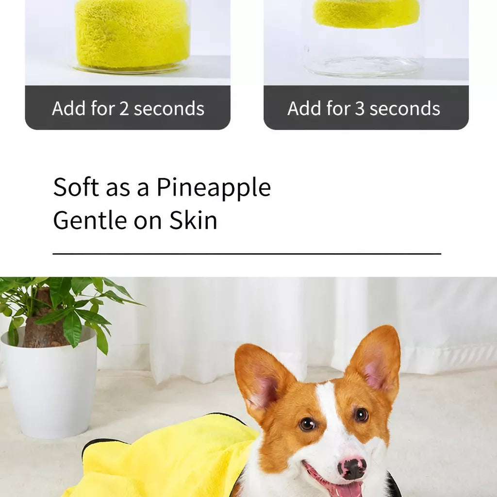 Cotton Pet Bath Towel for Dogs & Cats