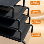 Elevated Dog Bed with Nylon Cot and Stainless Steel Frame