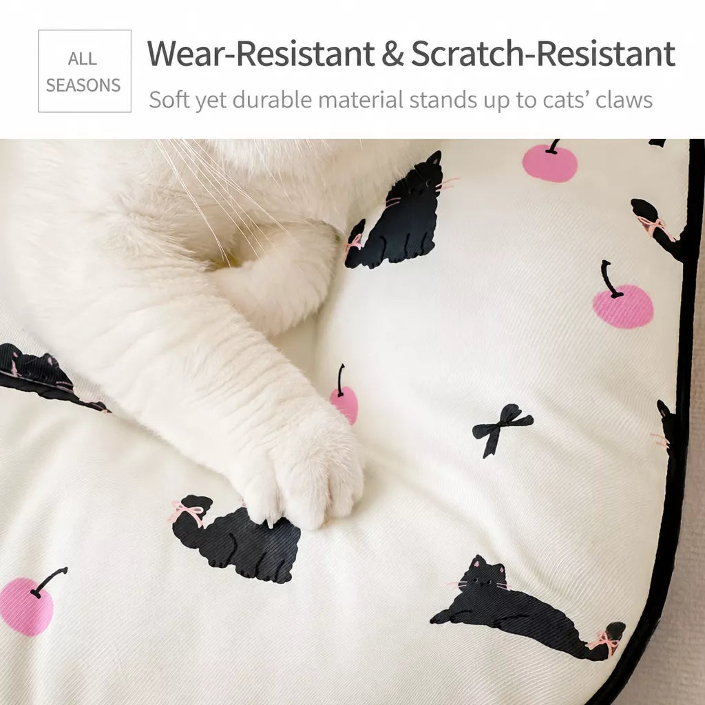 Cotton-Linen Pet Bed Cushion for Small Pets