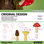Corduroy Mushroom Treat-Hiding Dog Toy