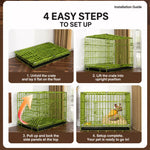 Indoor Metal Dog Crate with Tray