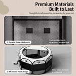 Foldable Enclosed Pet Bed for Cats and Dogs