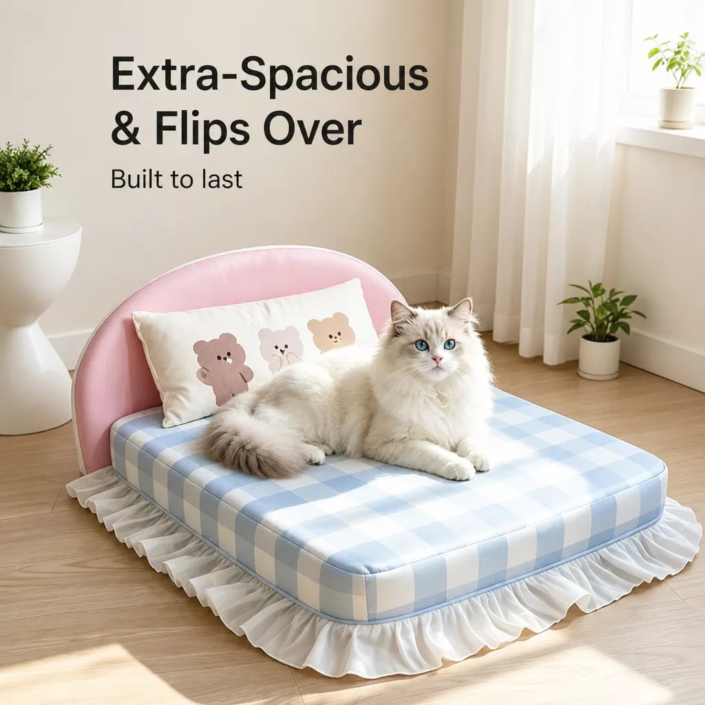 All-Season Pet Bed Mattress with Pillow