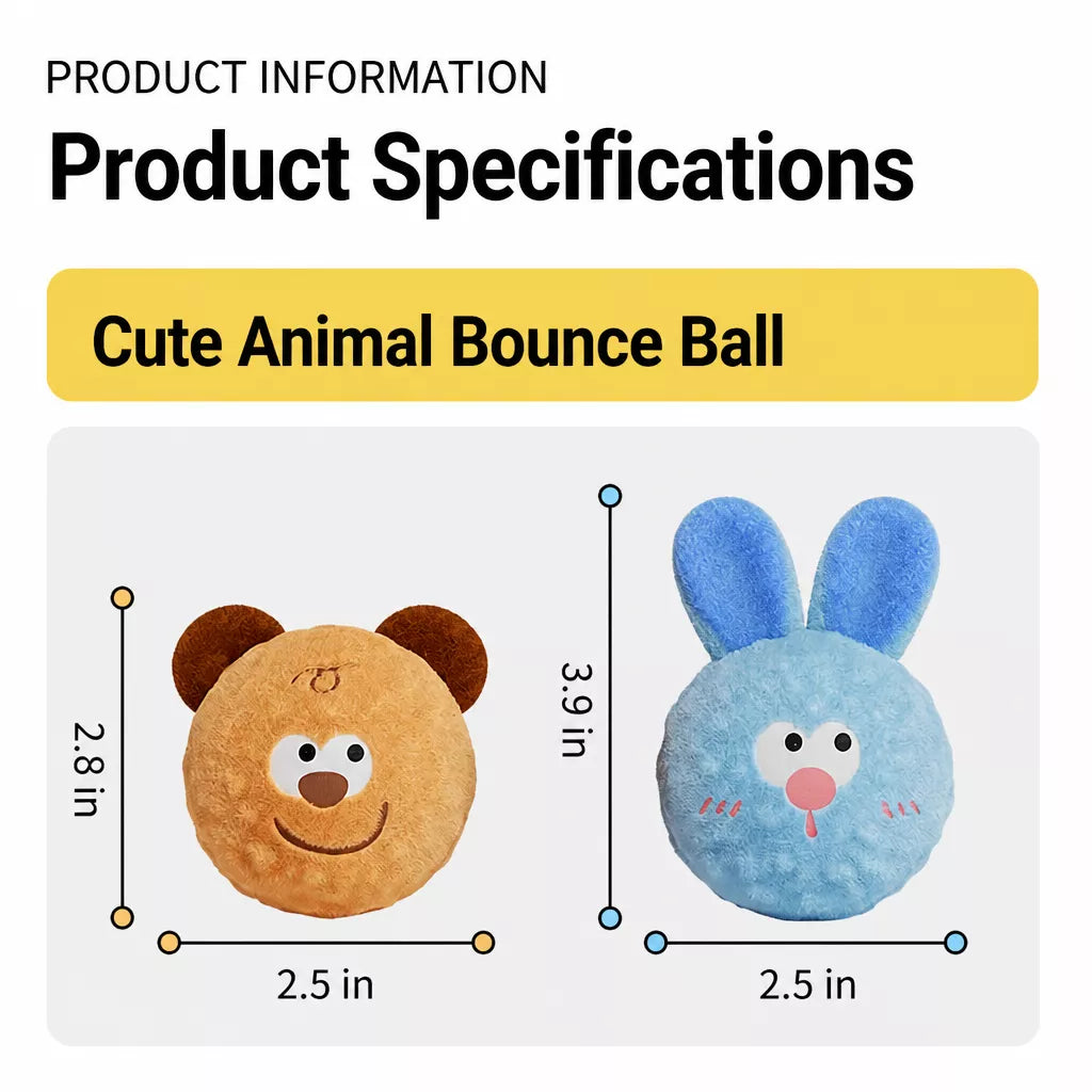 Squeaky Elastic Ball Toy for Dogs