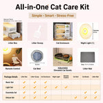 Indoor Cat Enclosure with Integrated Litter Area