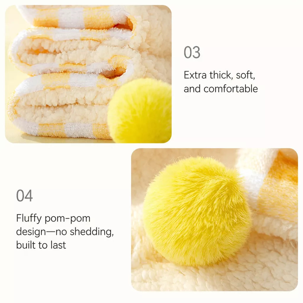 Cotton-Linen Pet Blanket Mat for Cats and Dogs