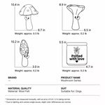 Corduroy Mushroom Treat-Hiding Dog Toy
