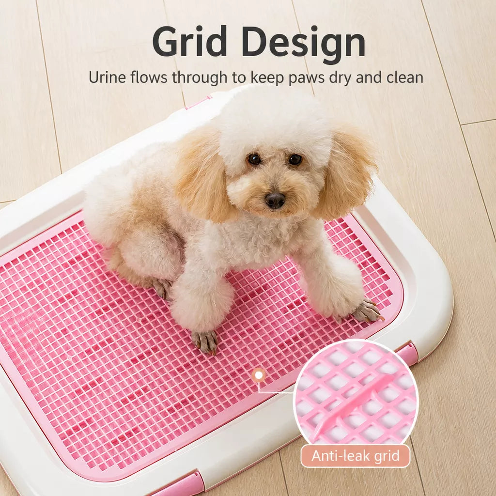 Plastic Dog Potty Tray with Grid for Small to Large Dogs