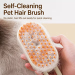 Rechargeable Pet Grooming Brush with Spray Function