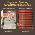 Small Dog Crate with Separate Rest and Potty Areas