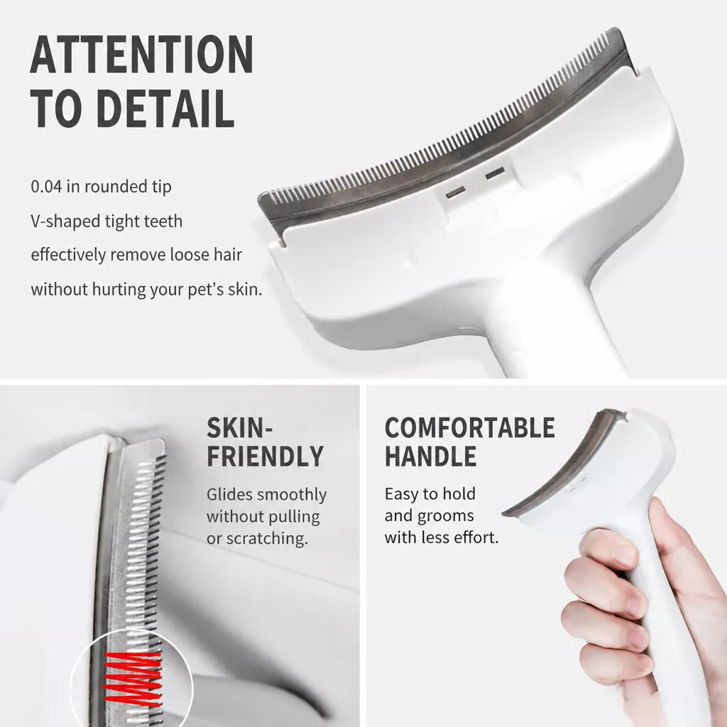 Cat & Dog Curved Thinning Grooming Comb for Loose Hair