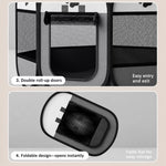 Foldable Enclosed Pet Bed for Cats and Dogs