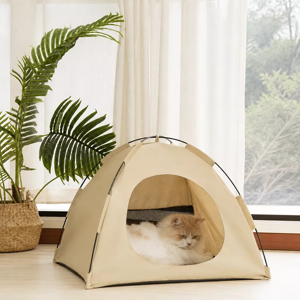 Enclosed Pet Tent Bed with Ventilated Design