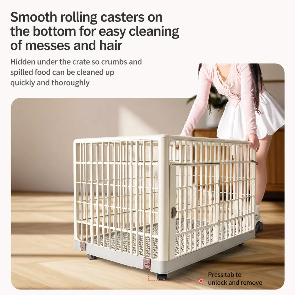 Indoor Resin Pet Crate for Small to Medium Dogs