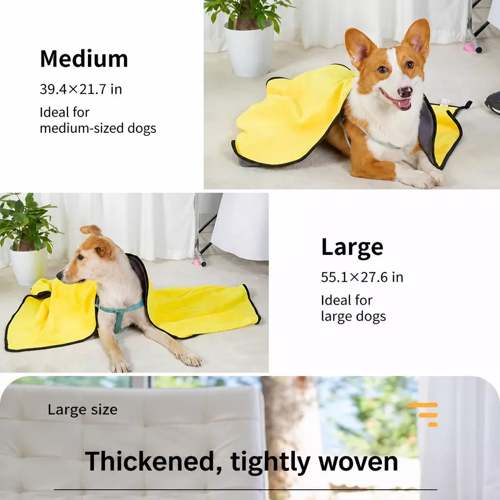 Cotton Pet Bath Towel for Dogs & Cats
