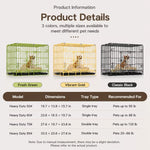 Indoor Metal Dog Crate with Tray
