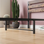 Twin Size Platform Bed Frame with Rustic Vintage Wood Headboard, Strong Metal Slats Support Mattress Foundation, No Box Spring Needed Rustic Brown W84084261-djyc