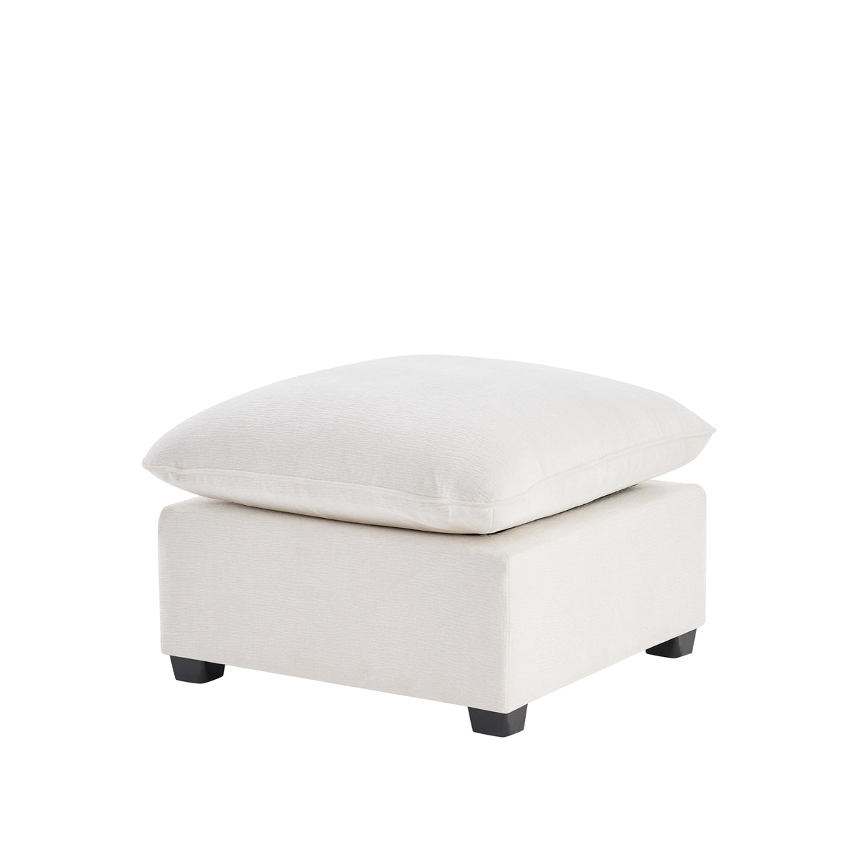 26*26' Ottoman Module for Modular Sectional Sofa,Wide Seat,Chenille,2 Colors WF321079AAA-djyc