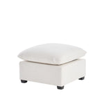 26*26' Ottoman Module for Modular Sectional Sofa,Wide Seat,Chenille,2 Colors WF321079AAA-djyc