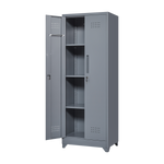 Metal Storage Cabinets, Cleaning Tool Cabinet with Locking Door, Tall Broom Tool Organizer and Storage, Large Storage Cabinet for Kitchen, Pantry, Office, Shop W328P193783-djyc