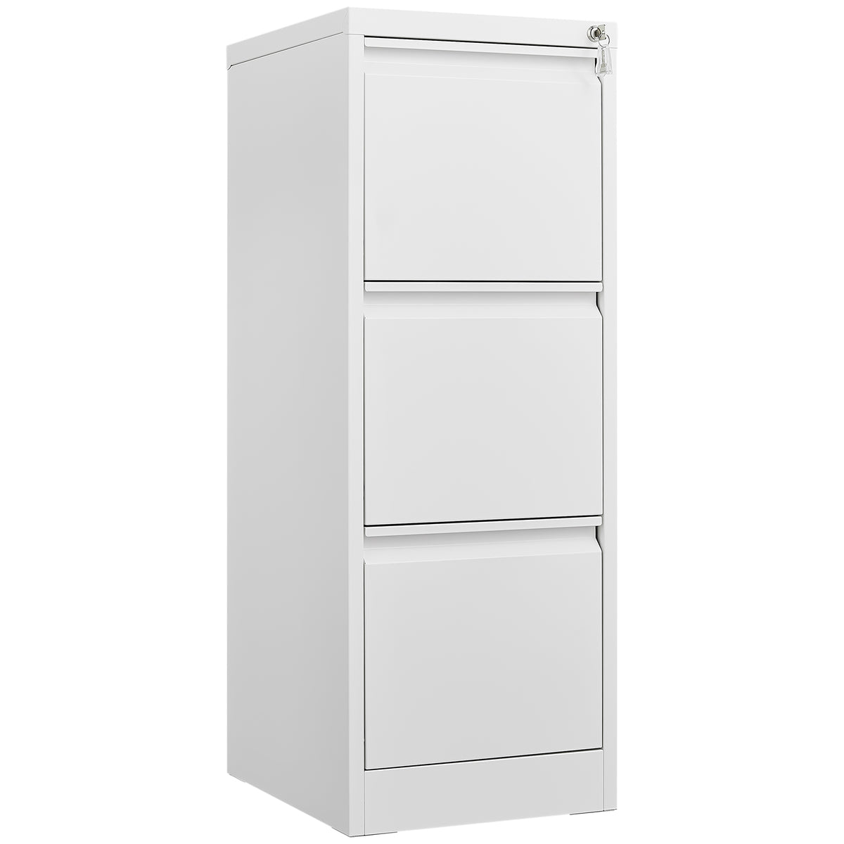 3 Drawer File Cabinet with Lock Metal Vertical File Storage Cabinet Office Home Steel Vertical File Cabinet for A4 Legal/Letter Size Narrow File Cabinet Locked,Assembly Required W1247P173371-djyc