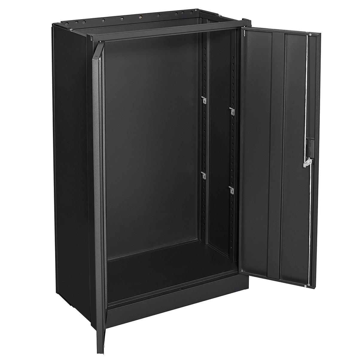 Metal Storage Cabinet with Locking Doors and Adjustable Shelf, Folding Filing Storage Cabinet , Folding Storage Locker Cabinet for Home Office,School,Garage, Black W124747827-djyc