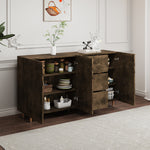 Comprehensive Storage with Divided Display: Versatile Side Cabinets Perfect for Dining Room & Living Room W1278S00035-djyc