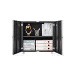 Office furniture Copier Cabinet black 2 door steel copier stand mobile pedestal file Printer Stand W1247131617-djyc