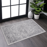 MARFI Collection 2X3 Silver / Oriental Doormat Rug-B189P183422