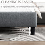 Queen size Upholstered Platform Bed Frame with Headboard, Mattress Foundation, Wood Slat Support, Quiet, no Box Spring Needed, Easy to Assemble Light Grey W1793140457-djyc