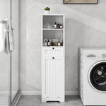 One-Compartment One-Drawer Tilt-Out Laundry Sorter Cabinet - White W1120P146259-djyc