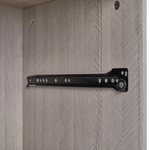 Grey Wooden Nightstand with TwoDrawers for Bedrooms and Other Places. W328127505-djyc