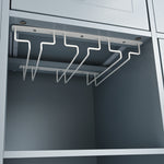 Kitchen Island with Power Outlet,Kitchen Storage Island with Drop Leaf and Rubber Wood,Open Storage and Wine Rack,5 Wheels,with Adjustable Storage for Home, Kitchen, and Dining Room, Grey Blue WF305556AAG-djyc