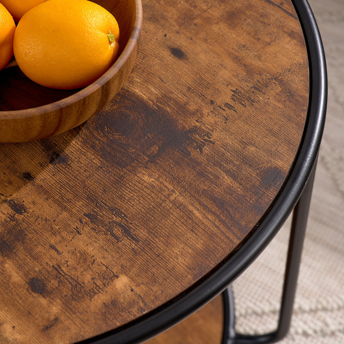 Ottoman, multi-functional combination set table Ottoman, combination of Ottoman and table, with drum stool, with storage space-Dark Blue W487P243608-djyc