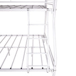 Heavy Duty Twin-Over-Full Metal Bunk Bed, Easy Assembly with Enhanced Upper-Level Guardrail, White W84041890-djyc