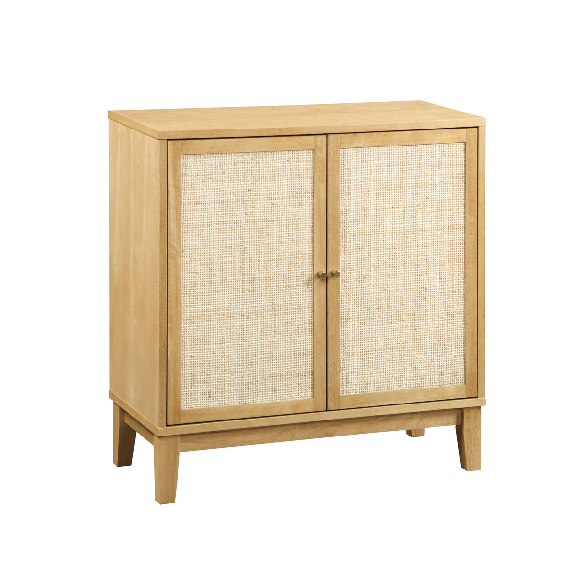 Buffet Cabinet with Storage,Storage Cabinet with Natural Rattan Decorated Doors,Rattan Cabinet with Adjustable Shelf,Sideboard for Living Room,Kitchen,Hallway,2 doors, storage, Natural W1998128697-djyc