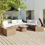 TOPMAX 10-Piece Outdoor Sectional Rattan Sofa Set – PE Wicker Conversation Set, Free Combination, White SP100002AAK-djyc
