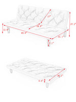 Sofa to Sofa Bed Transformation: 66" Pink Velvet Sofa Bed, Ideal for Family Living Rooms, Apartments & Bedrooms W127860393-djyc