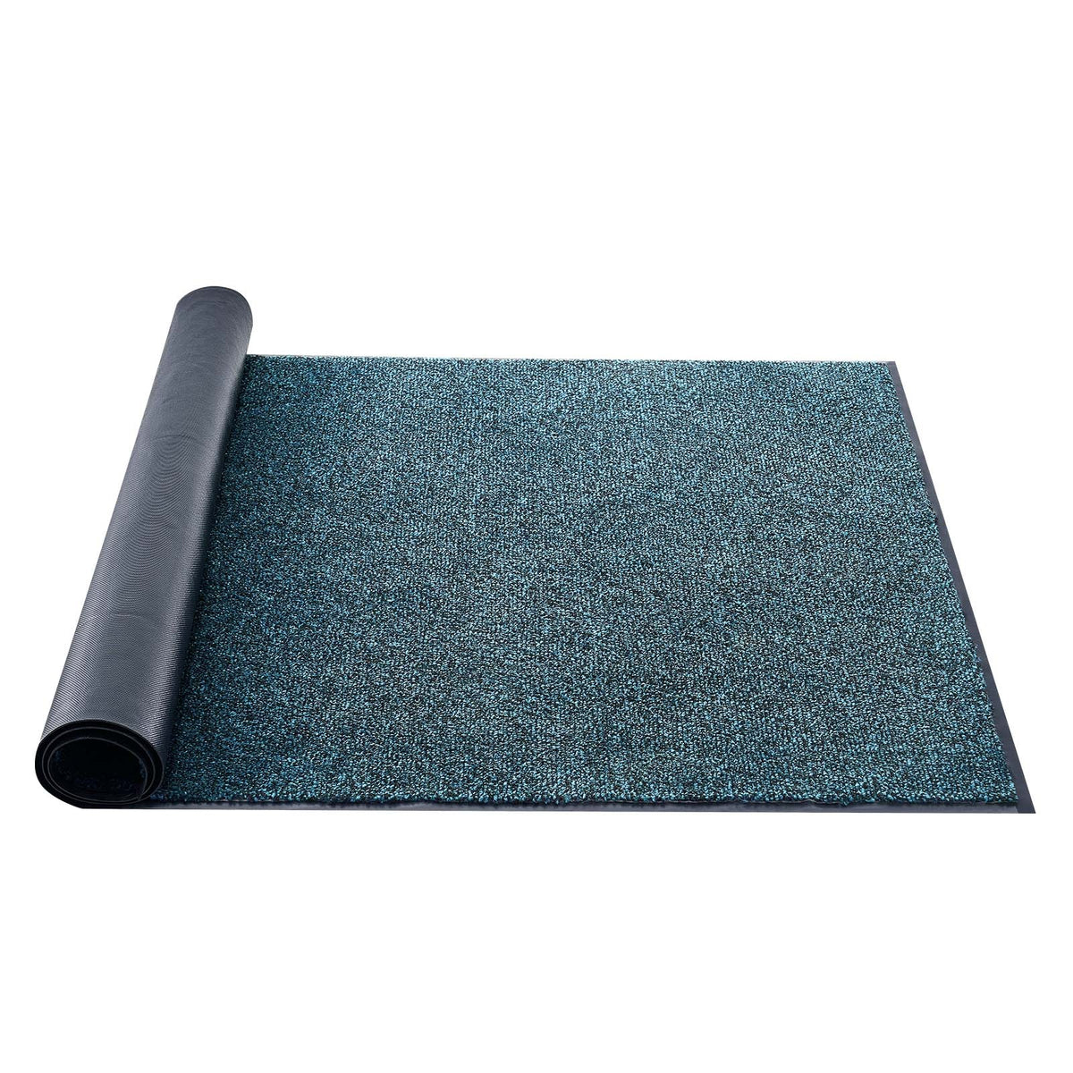 Front Door Mat, 6 x 4 ft Commercial Floor Mat for Indoor and Outdoor, Industrial Entrance Carpet with PVC Backing, Heavy Duty Washable Entry Rug for Hallway, Kitchen, Balcony, Garage, Slate Blue-T3342P478097