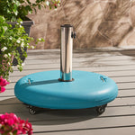 Sturdy Teal Concrete Umbrella Base – Secure & Stylish Shade Support 60454.00TEL-djyc