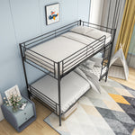 Twin over Twin Bunk Bed, Metal Frame with Ladder W84034154-djyc