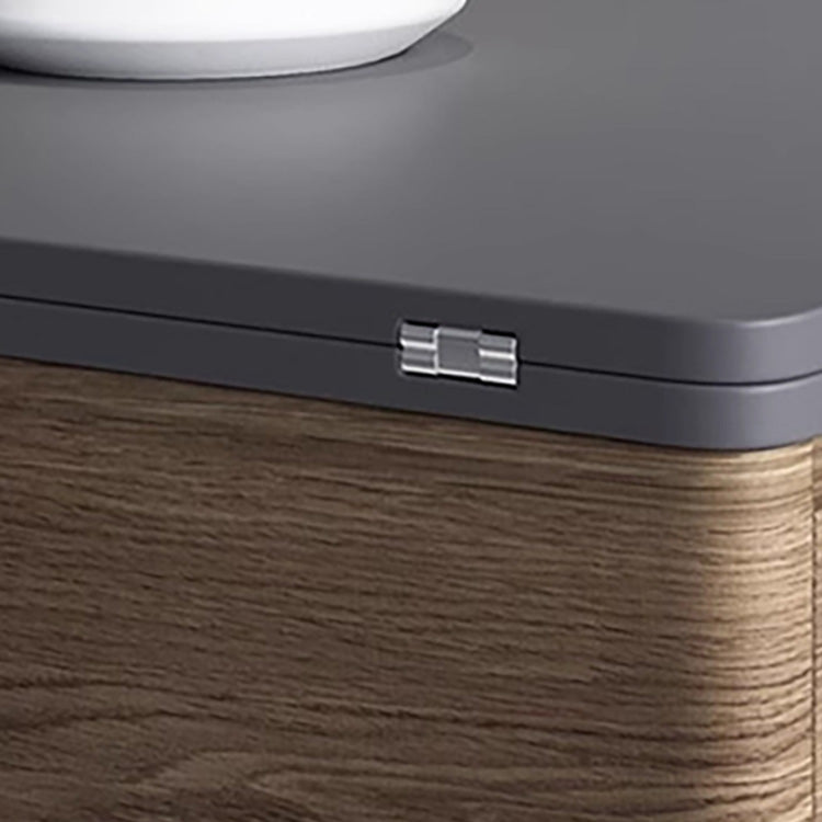 Modern Faux Leather Tea Table - Black, Light Brown, Natural, and White Finishes fajf-957