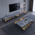 Stylish Tea Table with COLOR Sintered Stone & Pine Multi-Layer Board faml-303