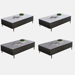 Stylish Tea Table with COLOR Sintered Stone & Pine Multi-Layer Board faml-303